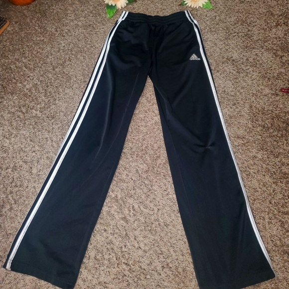 Adidas Pants good condition color Black WHITH stripes color white - Picture 1 of 6